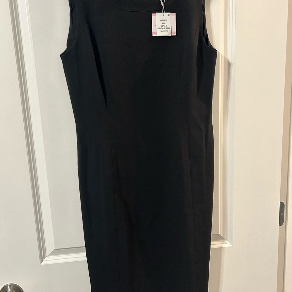 Elegant Black Kasper Sleeveless Dress BNWT